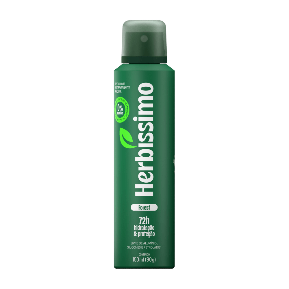 Herbíssimo | Desodorante Antitranspirante Aerossol Zero Alumínio