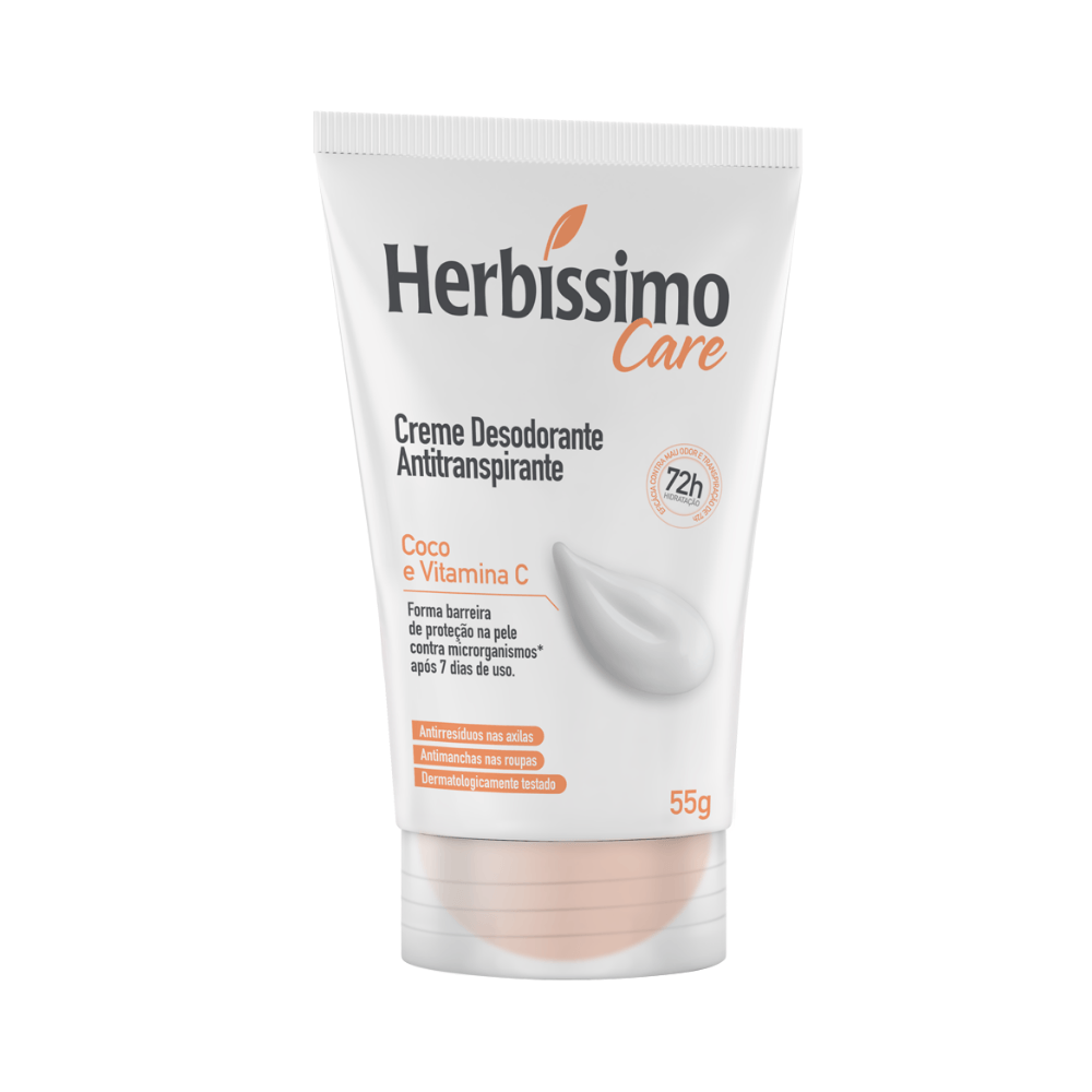 Herbíssimo | Creme Desodorante Antitranspirante Herbíssimo Care