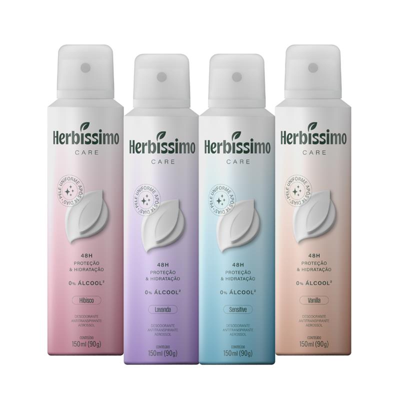 Herbíssimo | Kit Desodorante Aerossol Antitranspirante Herbíssimo